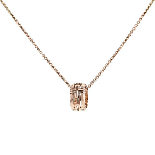 [LumiVibe]PARENTESI NECKLACE PINK GOLD