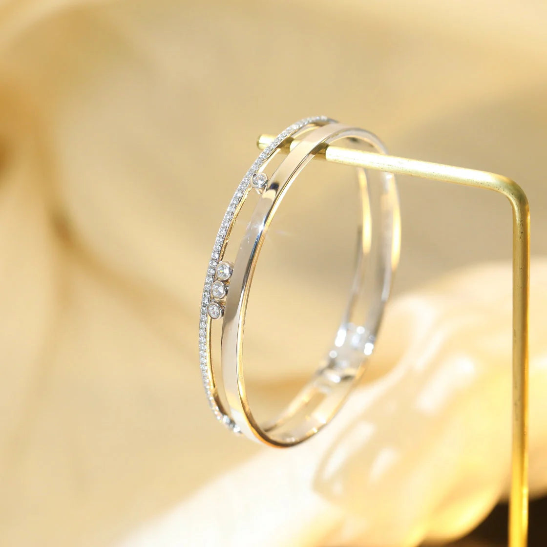 [LumiVibe]Move Romane Diamond Bangle Bracelet