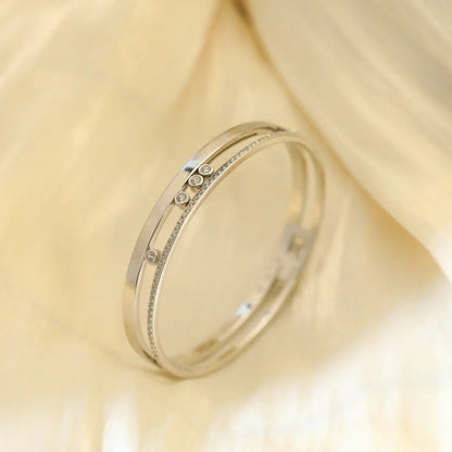 [LumiVibe]Move Romane Diamond Bangle Bracelet