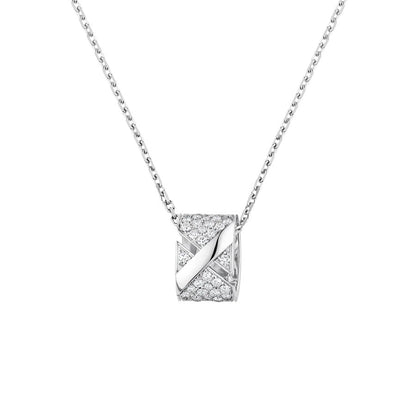 [LumiVibe]LIENS EVIDENCE DIAMOND PAVED NECKLACE