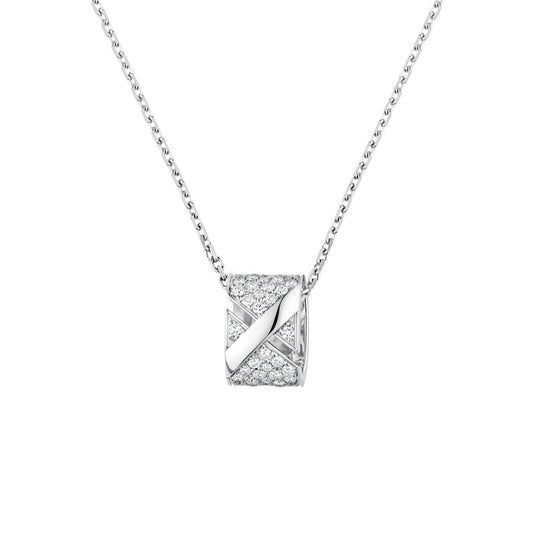 [LumiVibe]LIENS EVIDENCE DIAMOND PAVED NECKLACE