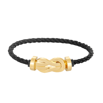 [LumiVibe]CHANCE LARGE 8 FIGURE BUCKLE NO DIAMOND BRACELET GOLD