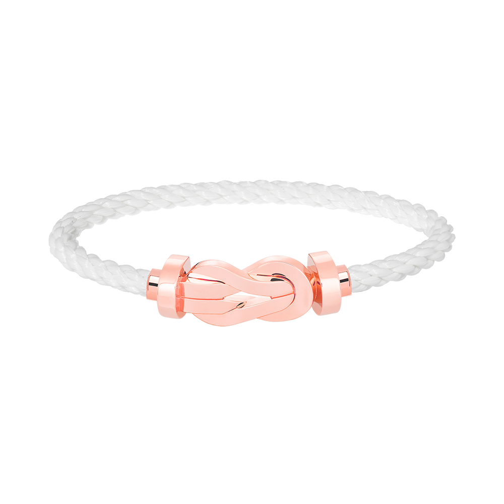 [LumiVibe]CHANCE LARGE 8 FIGURE BUCKLE NO DIAMOND BRACELET ROSE GOLD