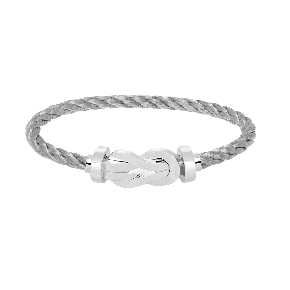 [LumiVibe]CHANCE LARGE 8 FIGURE BUCKLE NO DIAMOND BRACELET SILVER