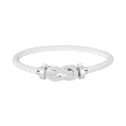 [LumiVibe]CHANCE LARGE 8 FIGURE BUCKLE NO DIAMOND BRACELET SILVER