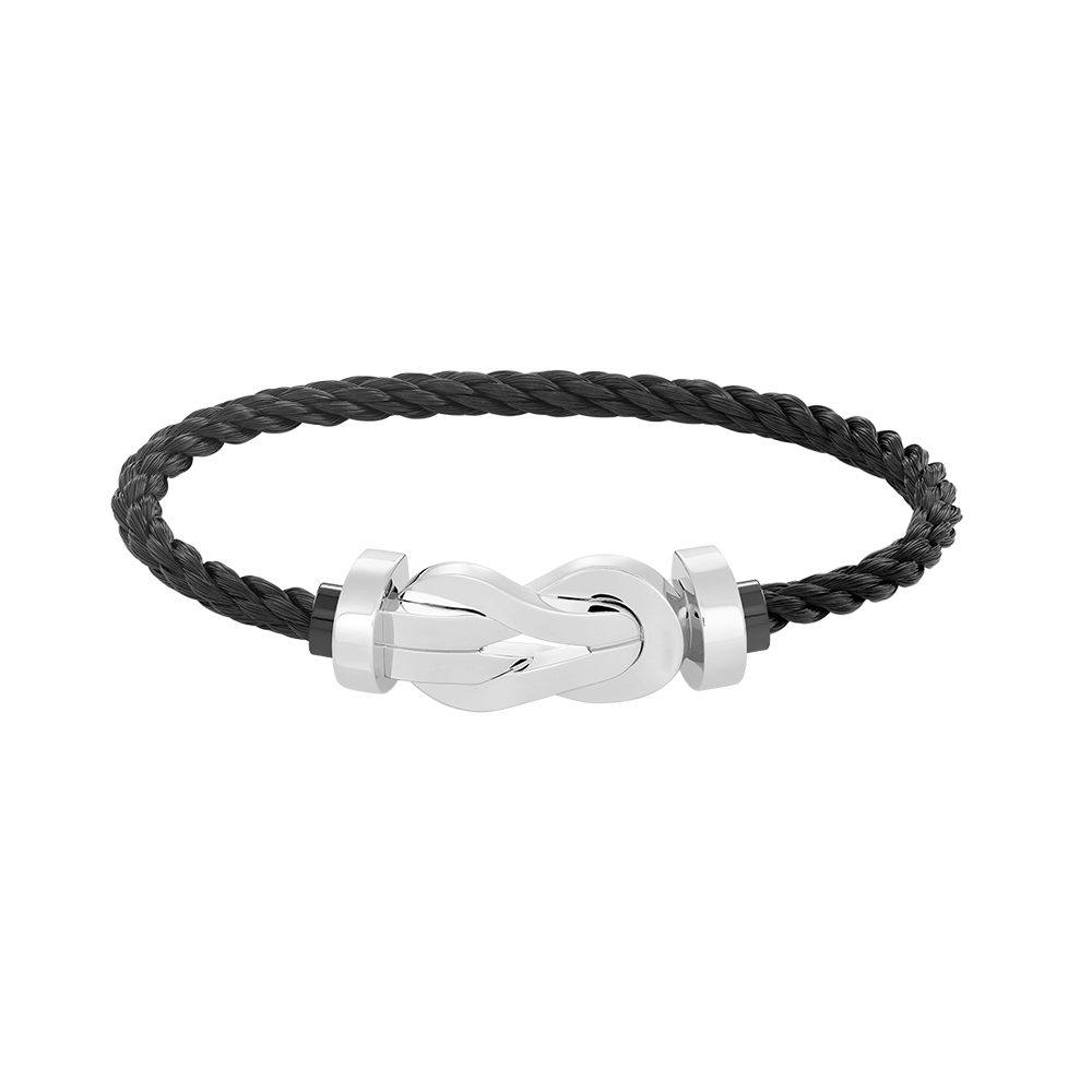 [LumiVibe]CHANCE LARGE 8 FIGURE BUCKLE NO DIAMOND BRACELET SILVER