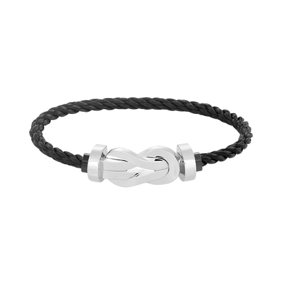 [LumiVibe]CHANCE LARGE 8 FIGURE BUCKLE NO DIAMOND BRACELET SILVER