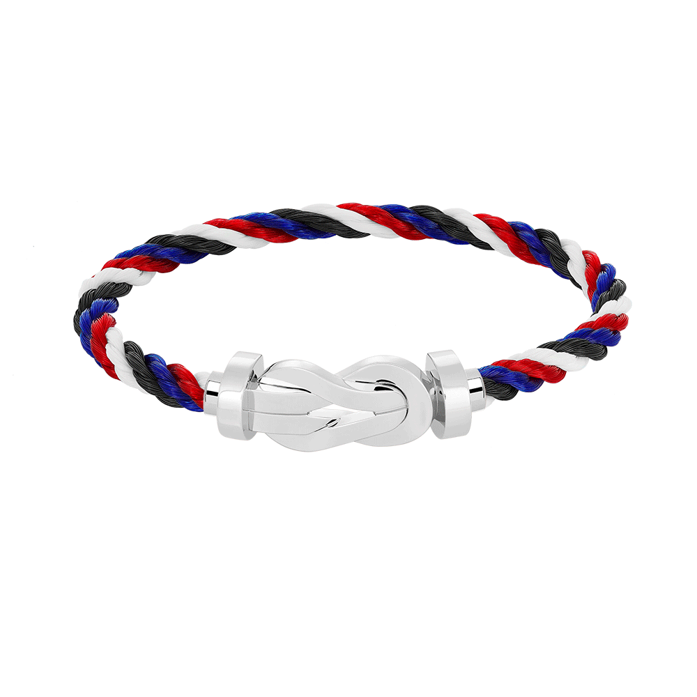 [LumiVibe]CHANCE LARGE 8 FIGURE BUCKLE NO DIAMOND BRACELET SILVER