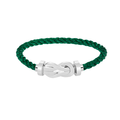 [LumiVibe]CHANCE LARGE 8 FIGURE BUCKLE NO DIAMOND BRACELET SILVER