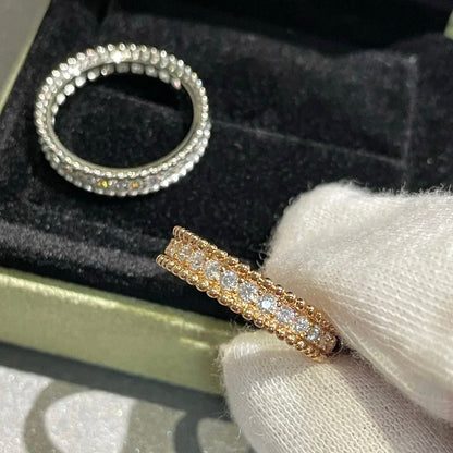 [LumiVibe]PERLEE DIAMOND ROSE GOLD RING