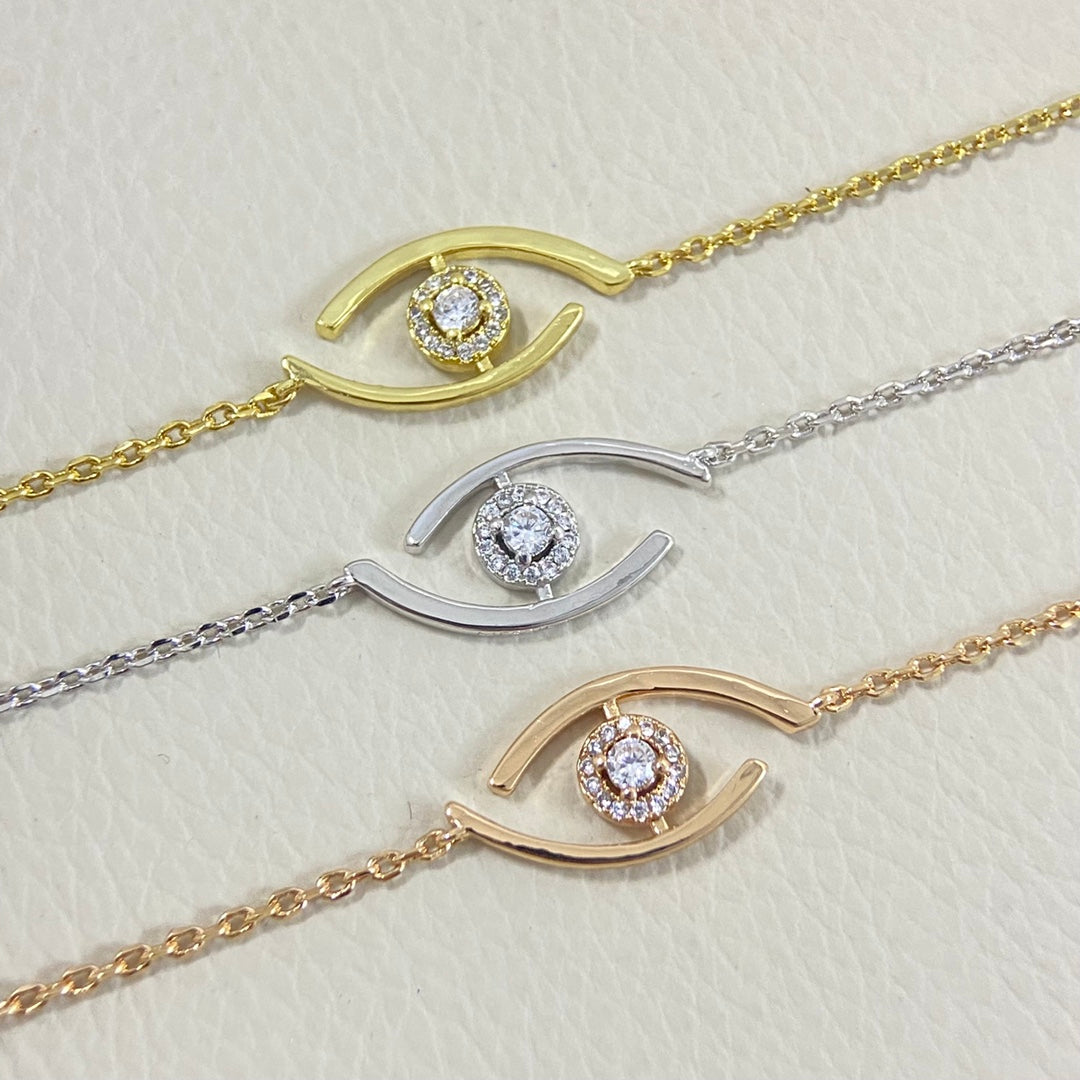 [LumiVibe]Demo Eye Pave-Set Diamond Bracelet