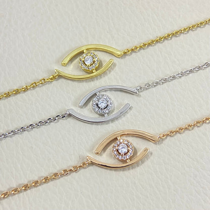 [LumiVibe]Demo Eye Pave-Set Diamond Bracelet