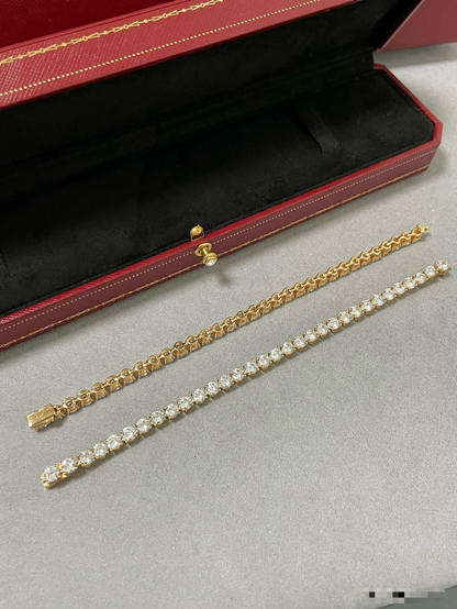 [LumiVibe jewelrys]TENNIS BRACELET WITH FULL DIAMOND SETTING