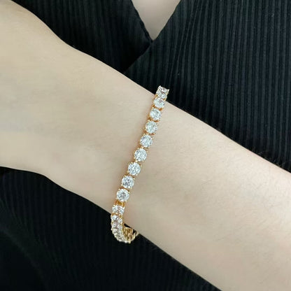 [LumiVibe jewelrys]TENNIS BRACELET WITH FULL DIAMOND SETTING