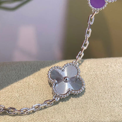 [LumiVibe] CLOVER 5 MOTIF VIOLET BRACELET COLLECTION