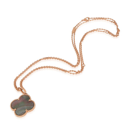 [LumiVibe]CLOVER 25MM GOLD DARK MOP BIG CLOVER NECKLACE