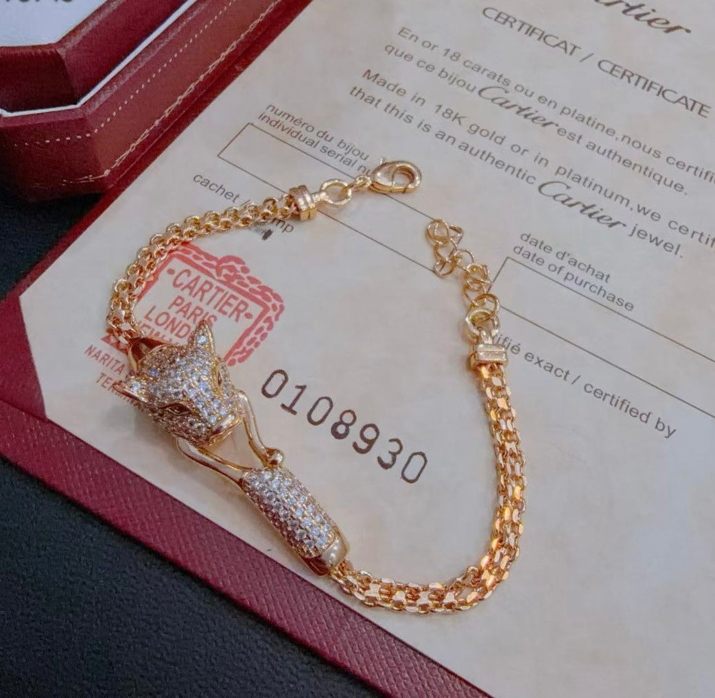 [LumiVibe Jewelry] PANTHERE  BRACELET DIAMONDS