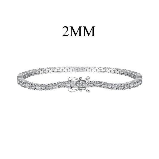 [Tonmkive Jewelry]Dazzling Exquisite Round Cut Daily Bracelet