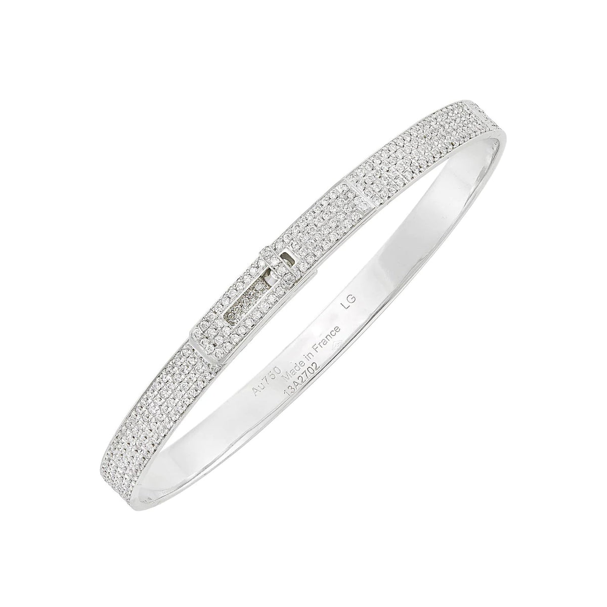 [LumiVibe]HM KELLY BRACELET IN SILVER AND FULL PAVE DIAMOND
