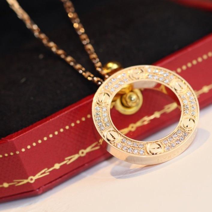 [LumiVibe]LOVE NECKLACE ADJUSTABLE ROSE GOLD