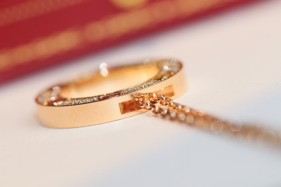 [LumiVibe]LOVE NECKLACE ADJUSTABLE ROSE GOLD
