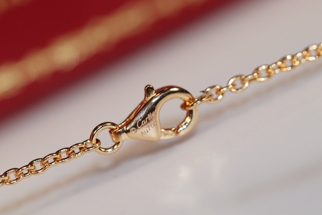 [LumiVibe]LOVE NECKLACE PINK GOLD AND SILVER