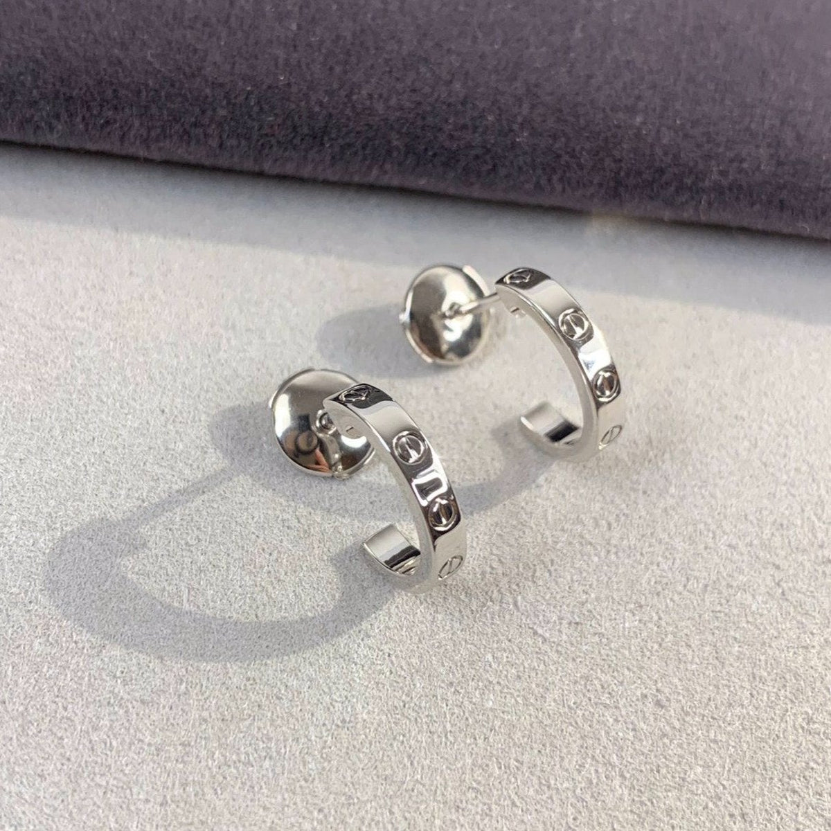[LumiVibe]LOVE EARRINGS 2.65MM SILVER