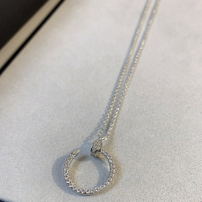 [LumiVibe]JUSTE NECKLACE SILVER DIAMONDS