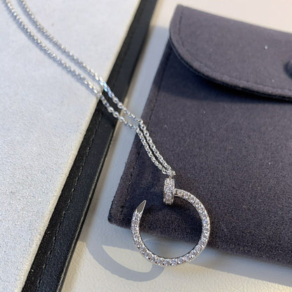 [LumiVibe]JUSTE NECKLACE SILVER DIAMONDS
