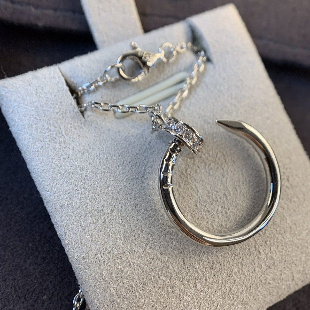 [LumiVibe]JUSTE NECKLACE SILVER DIAMONDS