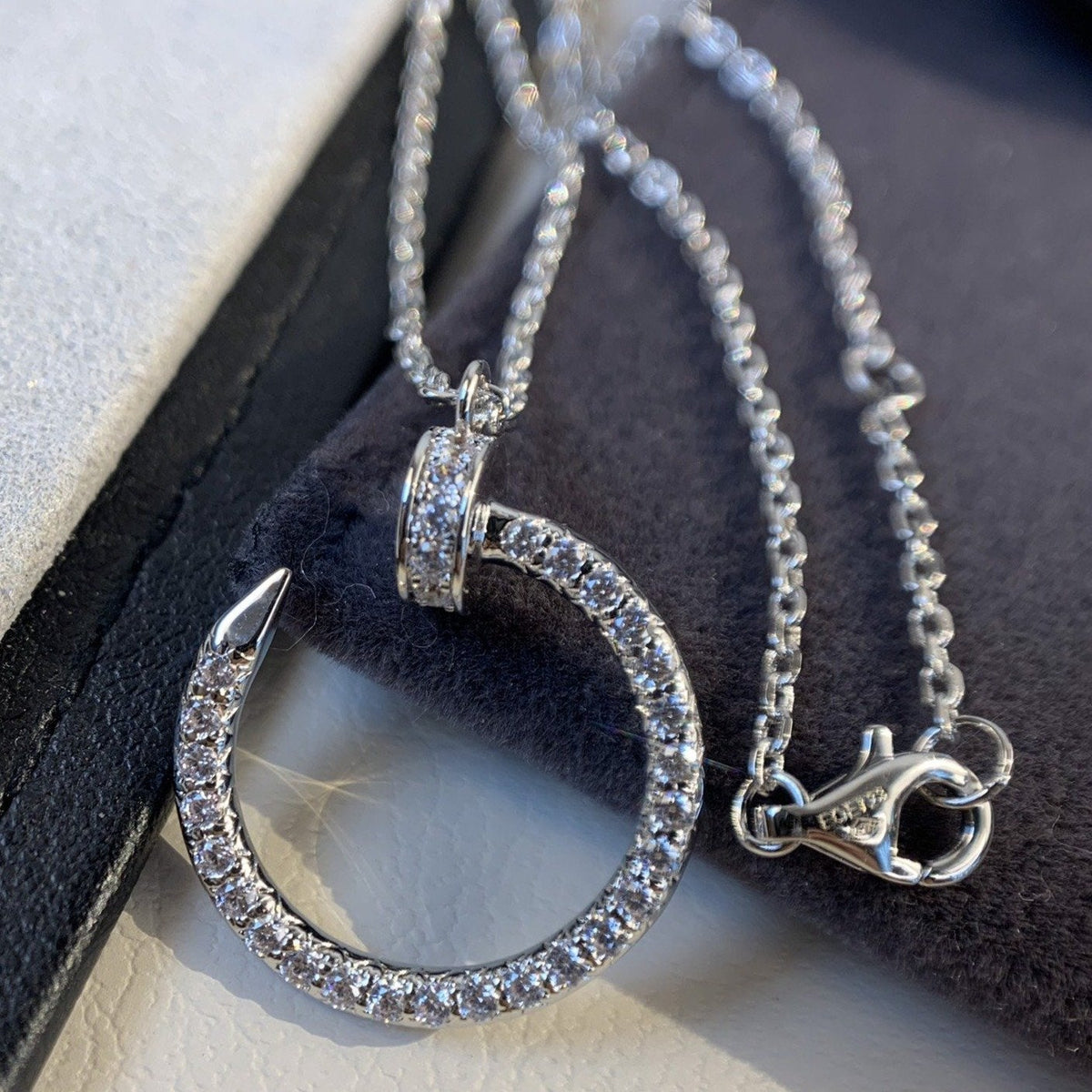 [LumiVibe]JUSTE NECKLACE SILVER DIAMONDS