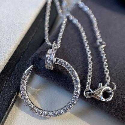 [LumiVibe]JUSTE NECKLACE SILVER DIAMONDS