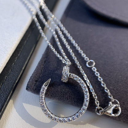 [LumiVibe]JUSTE NECKLACE SILVER DIAMONDS
