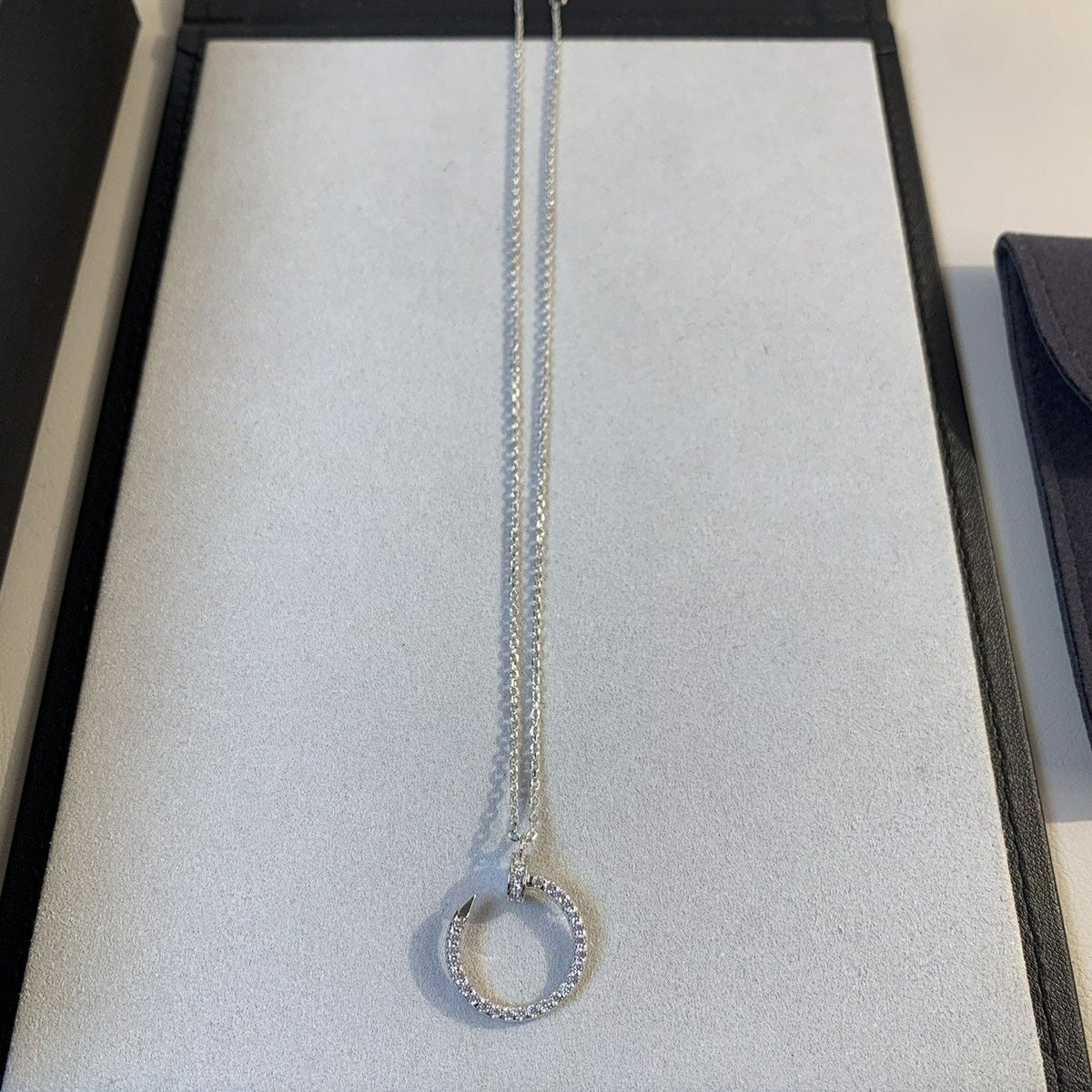 [LumiVibe]JUSTE NECKLACE SILVER DIAMONDS