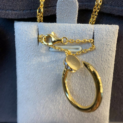 [LumiVibe]JUSTE NECKLACE GOLD DIAMONDS