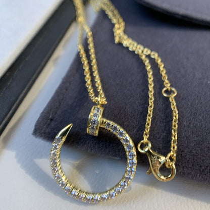 [LumiVibe]JUSTE NECKLACE GOLD DIAMONDS
