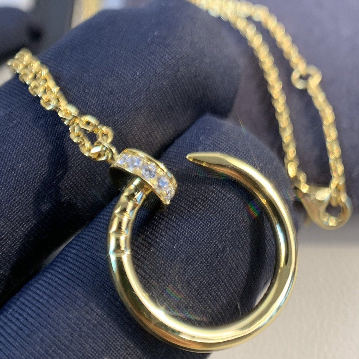 [LumiVibe]JUSTE NECKLACE GOLD DIAMONDS