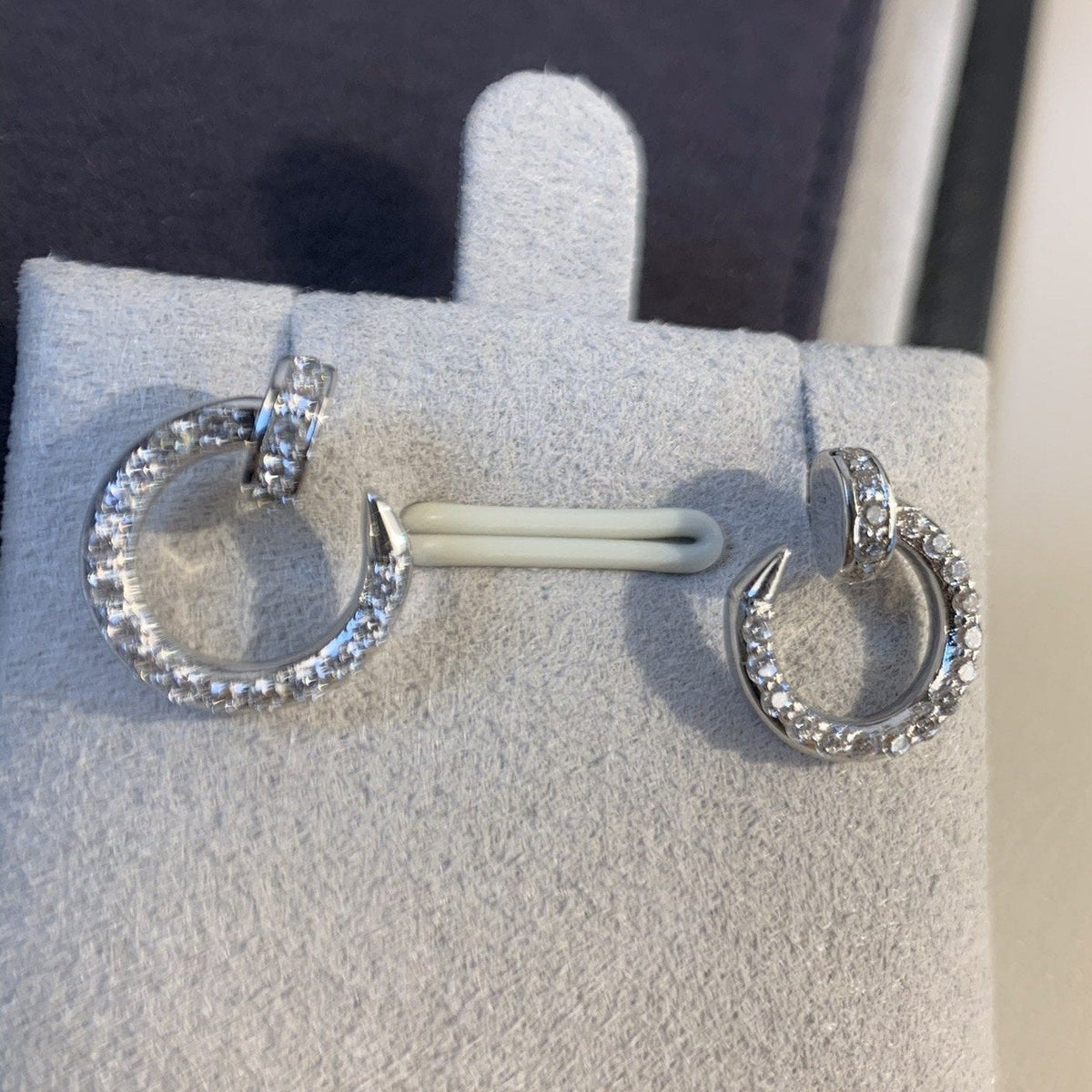 [LumiVibe]JUSTE EARRINGS SILVER DIAMONDS