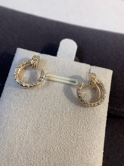 [LumiVibe]JUSTE EARRINGS GOLD DIAMONDS