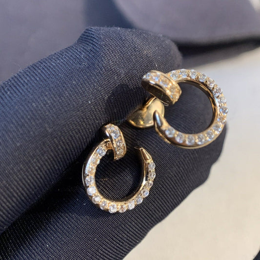 [LumiVibe]JUSTE EARRINGS GOLD DIAMONDS
