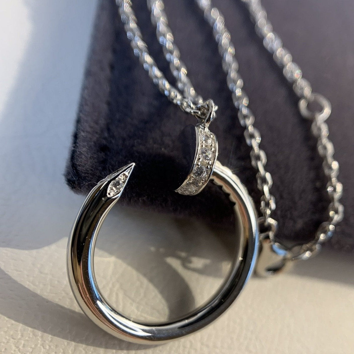 [LumiVibe]JUSTE NECKLACE SILVER