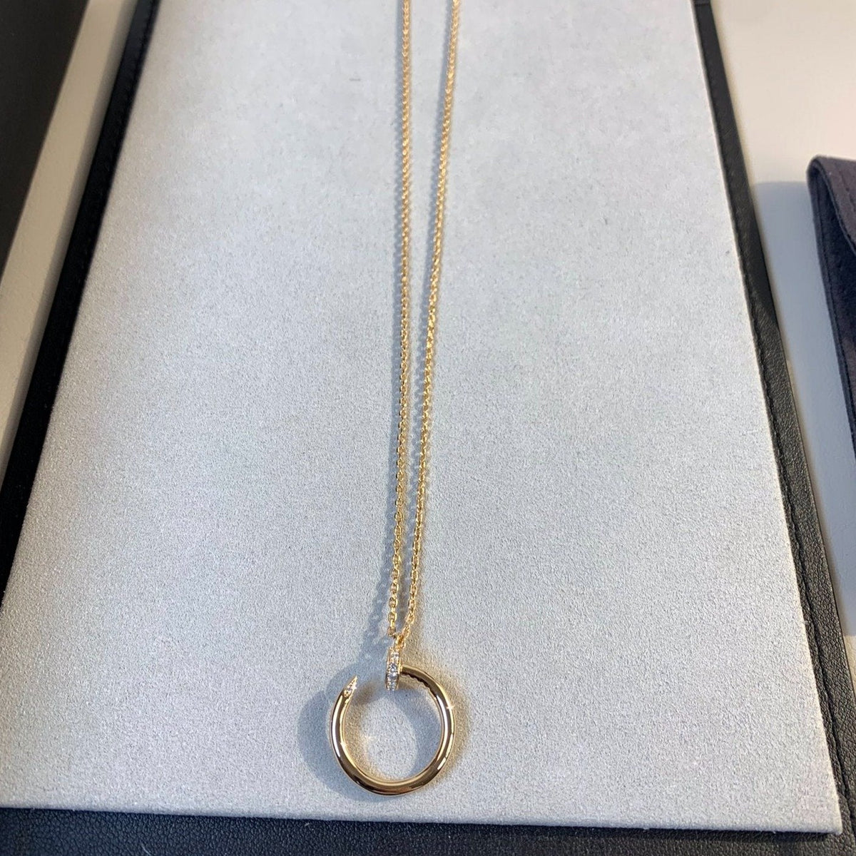 [LumiVibe]JUSTE NECKLACE PINK GOLD