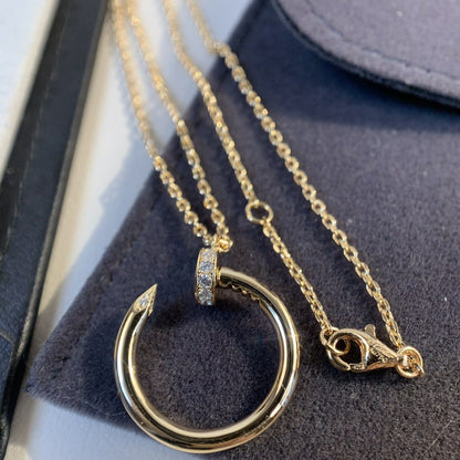 [LumiVibe]JUSTE NECKLACE PINK GOLD