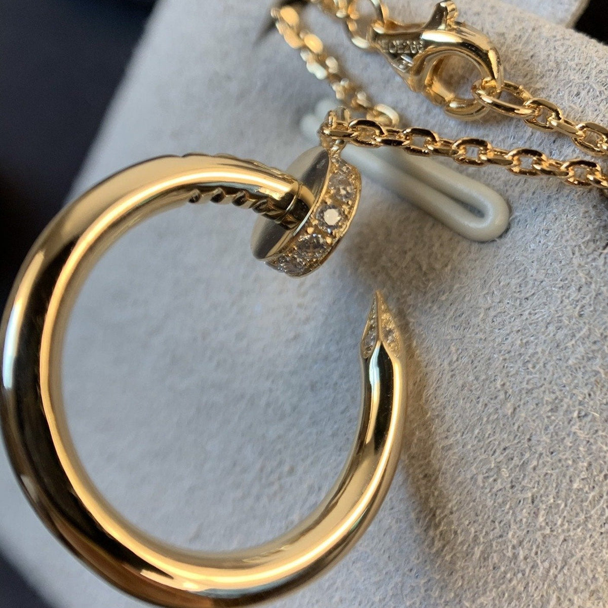 [LumiVibe]JUSTE NECKLACE PINK GOLD