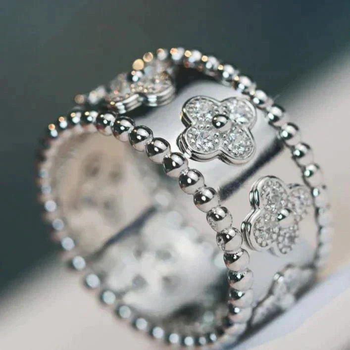 [LumiVibe]CLOVER KALEIDOSCOPE RING 10MM