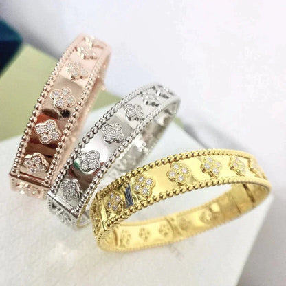 [LumiVibe]CLOVER BRACELET 8MM DIAMONDS