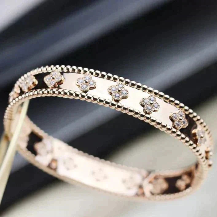 [LumiVibe]CLOVER BRACELET 8MM DIAMONDS