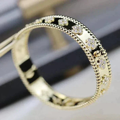 [LumiVibe]CLOVER BRACELET 8MM DIAMONDS