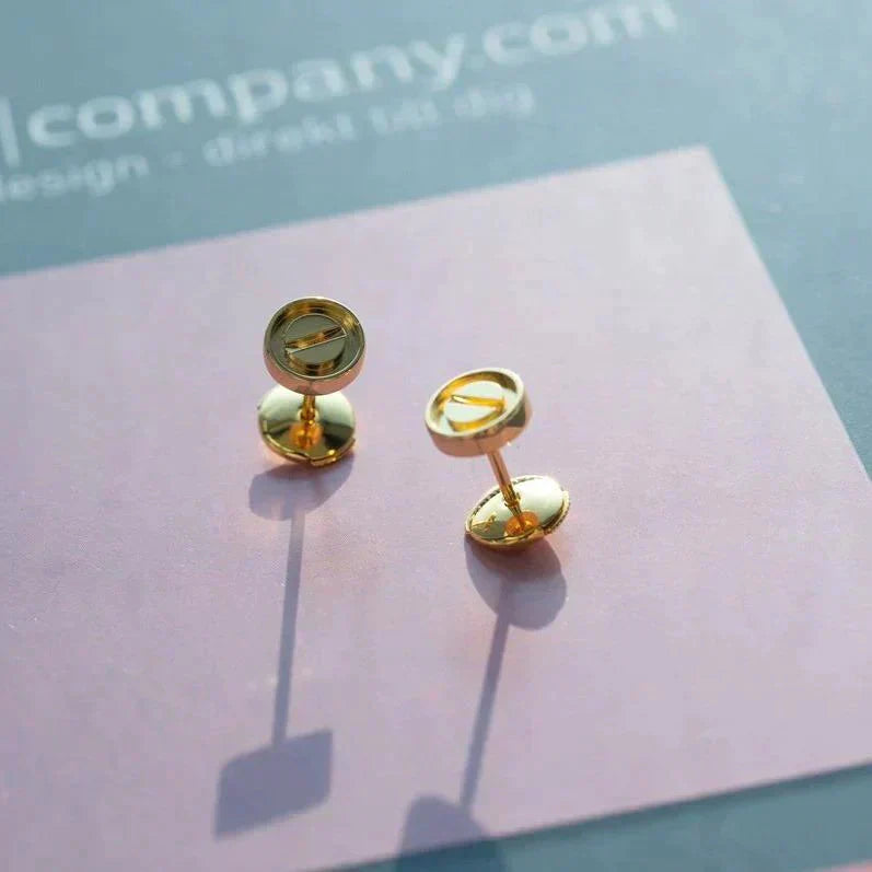 [LumiVibe]LOVE EARRINGS GOLD 10MM