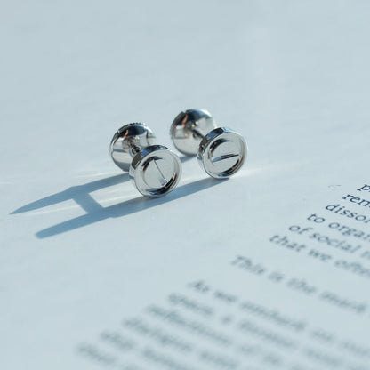 [LumiVibe]LOVE EARRINGS SILVER 10MM